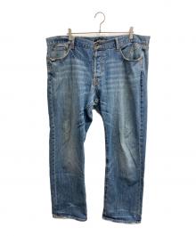 Ed Hardy（エド ハーディー）の古着「刺繍デニムパンツ」｜ブルー