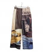 MAISON SPECIALメゾンスペシャル）の古着「Cityscape Photo Collage Pants」｜ベージュ