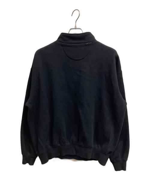 HUF（ハフ）HUF (ハフ) ハーフジップスウェット ブラック サイズ:Mの古着・服飾アイテム