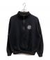 HUF（ハフ）の古着「ハーフジップスウェット」｜ブラック