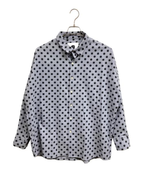 SHAREEF（シャリーフ）SHAREEF (シャリーフ) 総柄シャツ ブルー サイズ:1の古着・服飾アイテム