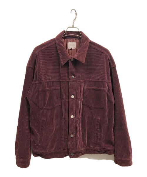 VICTIM&CO（ヴィクティム）VICTIM&CO (ヴィクティム) コーデュロイジャケット ボルドー サイズ:XLの古着・服飾アイテム