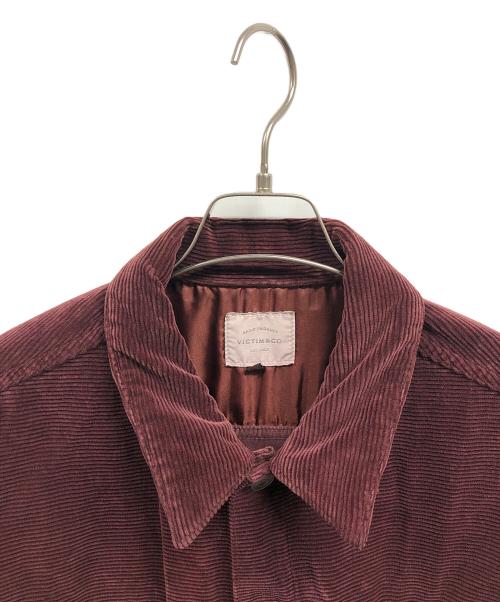 VICTIM&CO（ヴィクティム）VICTIM&CO (ヴィクティム) コーデュロイジャケット ボルドー サイズ:XLの古着・服飾アイテム