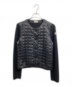 MONCLERモンクレール）の古着「キルティングカーディガン」｜ブラック