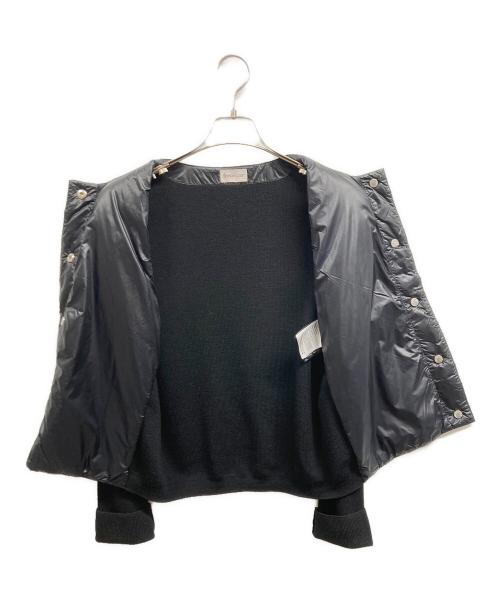 MONCLER（モンクレール）MONCLER (モンクレール) キルティングカーディガン ブラック サイズ:ｓの古着・服飾アイテム