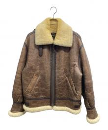 RESERVATIONS TICKETS（リザーベーションズチケッツ）の古着「ムートンジャケット」｜ブラウン