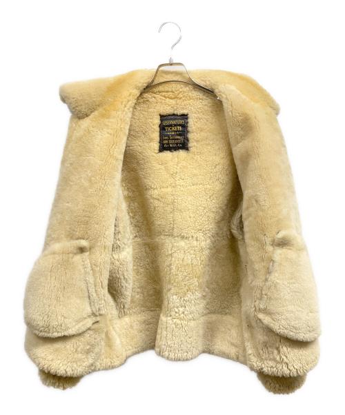 RESERVATIONS TICKETS（リザーベーションズチケッツ）RESERVATIONS TICKETS (リザーベーションズチケッツ) ムートンジャケット ブラウン サイズ:Mの古着・服飾アイテム