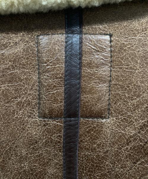 RESERVATIONS TICKETS（リザーベーションズチケッツ）RESERVATIONS TICKETS (リザーベーションズチケッツ) ムートンジャケット ブラウン サイズ:Mの古着・服飾アイテム