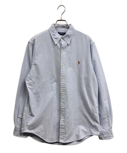POLO RALPH LAUREN（ポロ・ラルフローレン）POLO RALPH LAUREN (ポロ・ラルフローレン) ボタンダウンシャツ ブルー サイズ:Mの古着・服飾アイテム