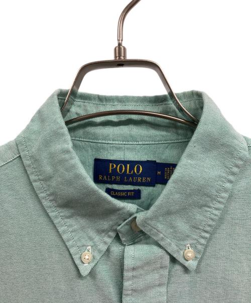 POLO RALPH LAUREN（ポロ・ラルフローレン）POLO RALPH LAUREN (ポロ・ラルフローレン) ボタンダウンシャツ グリーン サイズ:Mの古着・服飾アイテム