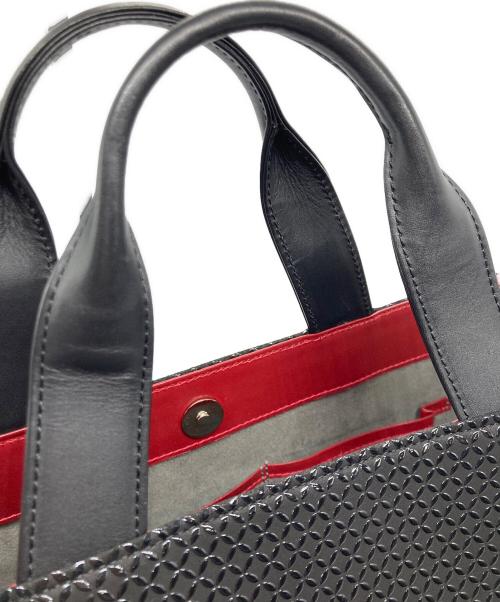 印傳屋（インデンヤ）印傳屋 (インデンヤ) NY トートD【Seven Tresures】 ブラックの古着・服飾アイテム