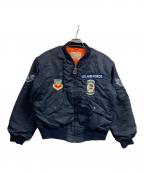 HOUSTONヒューストン）の古着「MA-1ジャケット」｜ネイビー