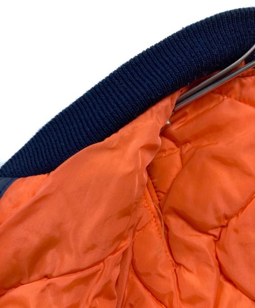 HOUSTON（ヒューストン）HOUSTON (ヒューストン) MA-1ジャケット ネイビー サイズ:40Rの古着・服飾アイテム