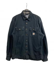 CarHartt（カーハート）の古着「WEATHERED CANVAS SHIRTS JACKET」｜ブラック