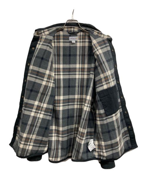 CarHartt（カーハート）CarHartt (カーハート) WEATHERED CANVAS SHIRTS JACKET ブラック サイズ:Lの古着・服飾アイテム