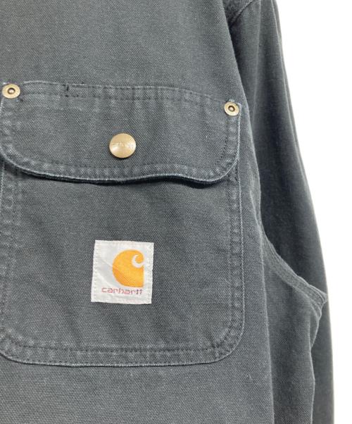 CarHartt（カーハート）CarHartt (カーハート) WEATHERED CANVAS SHIRTS JACKET ブラック サイズ:Lの古着・服飾アイテム