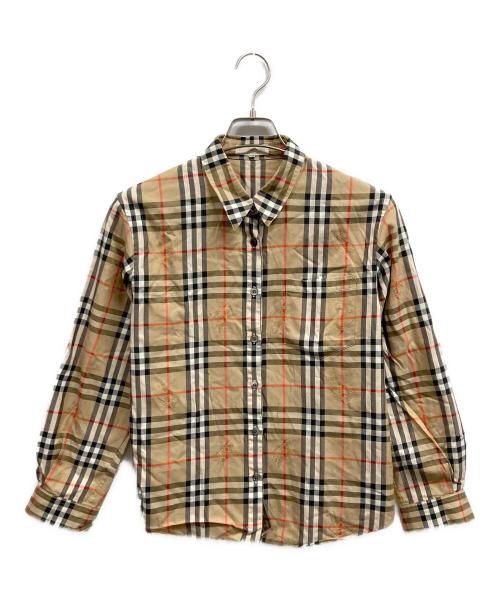 Burberry's（バーバリー）Burberry's (バーバリー) ノヴァチェックシャツ ブラウン サイズ:9Rの古着・服飾アイテム