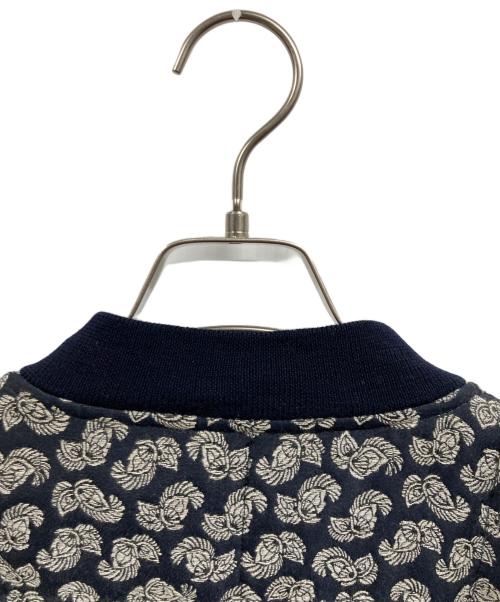 STELLA McCARTNEY（ステラマッカートニー）STELLA McCARTNEY (ステラマッカートニー) Floral Quilted Bomber Ribbed Trim Jacket ネイビー サイズ:36の古着・服飾アイテム