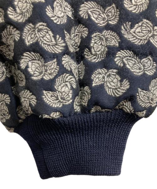 STELLA McCARTNEY（ステラマッカートニー）STELLA McCARTNEY (ステラマッカートニー) Floral Quilted Bomber Ribbed Trim Jacket ネイビー サイズ:36の古着・服飾アイテム