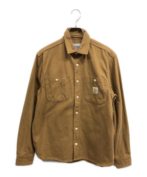 CarHartt（カーハート）CarHartt (カーハート) ワークシャツ ブラウン サイズ:Mの古着・服飾アイテム
