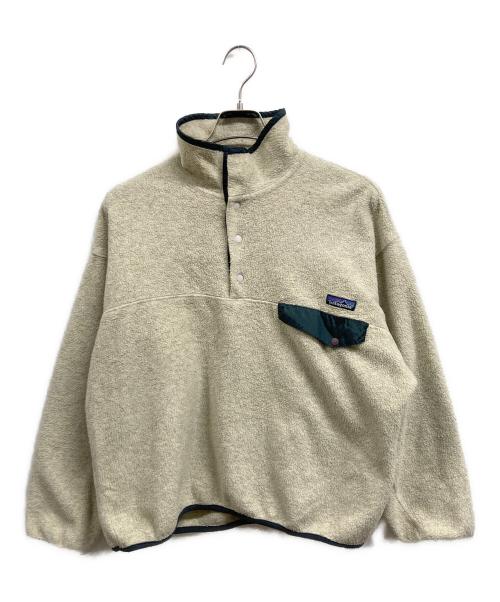 Patagonia（パタゴニア）Patagonia (パタゴニア) 90ｓSynchilla Snap-T Pullover アイボリー サイズ:Lの古着・服飾アイテム