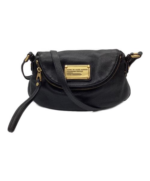 Marc by Marc Jacobs（マークバイマークジェイコブス）Marc by Marc Jacobs (マークバイマークジェイコブス) レザーショルダーバッグ ブラックの古着・服飾アイテム