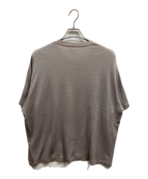 CAPERTICA（カペルチカ）CAPERTICA (カペルチカ) Super120s Washable Wool Jersey Oversized Tee グレー サイズ:3の古着・服飾アイテム