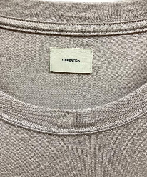 CAPERTICA（カペルチカ）CAPERTICA (カペルチカ) Super120s Washable Wool Jersey Oversized Tee グレー サイズ:3の古着・服飾アイテム