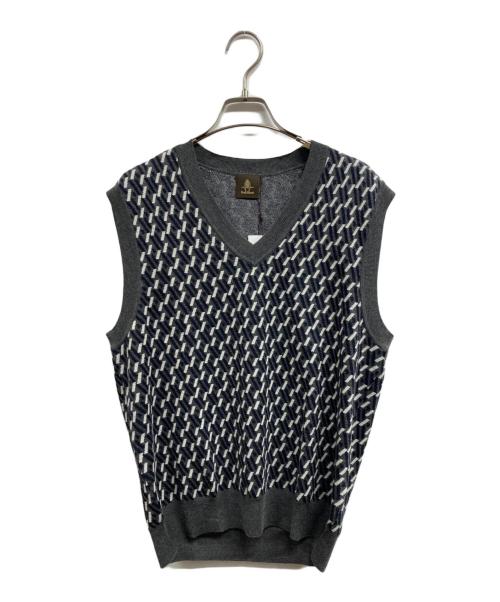 Paul Stuart（ポールスチュアート）Paul Stuart (ポールスチュアート) Vネックニット グレー サイズ:Lの古着・服飾アイテム