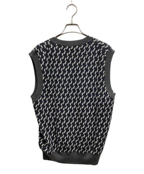 Paul Stuart（ポールスチュアート）Paul Stuart (ポールスチュアート) Vネックニット グレー サイズ:Lの古着・服飾アイテム