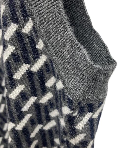 Paul Stuart（ポールスチュアート）Paul Stuart (ポールスチュアート) Vネックニット グレー サイズ:Lの古着・服飾アイテム