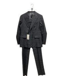 TAKEO KIKUCHI（タケオキクチ）の古着「DORMEUIL SPORTEXストライプスーツ」｜グレー