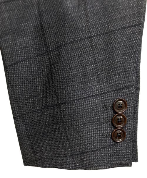 TAKEO KIKUCHI（タケオキクチ）TAKEO KIKUCHI (タケオキクチ) DORMEUIL SPORTEXストライプスーツ グレー サイズ:L 未使用品の古着・服飾アイテム