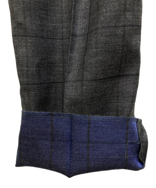 TAKEO KIKUCHI（タケオキクチ）TAKEO KIKUCHI (タケオキクチ) DORMEUIL SPORTEXストライプスーツ グレー サイズ:L 未使用品の古着・服飾アイテム