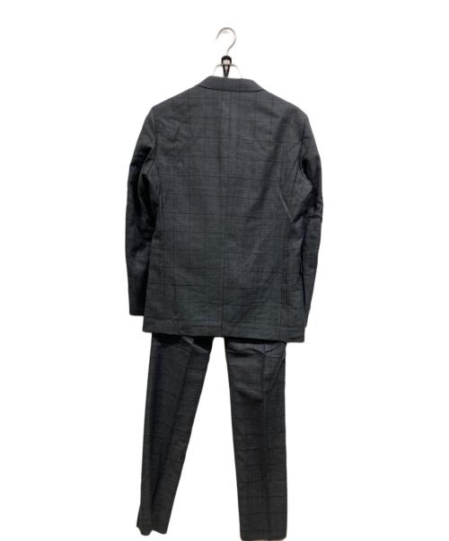 TAKEO KIKUCHI（タケオキクチ）TAKEO KIKUCHI (タケオキクチ) DORMEUIL SPORTEXストライプスーツ グレー サイズ:L 未使用品の古着・服飾アイテム