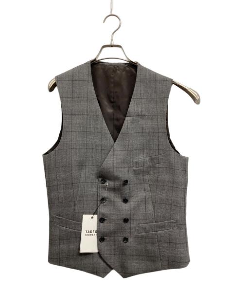 TAKEO KIKUCHI（タケオキクチ）TAKEO KIKUCHI (タケオキクチ) 3ピーススーツ グレー サイズ:Lの古着・服飾アイテム