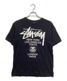 stussy（ステューシー）の古着「プリントTシャツ」｜ブラック