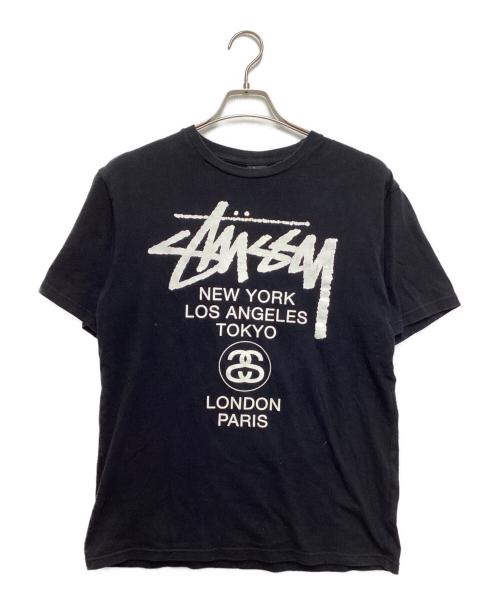 stussy（ステューシー）stussy (ステューシー) プリントTシャツ ブラック サイズ:Mの古着・服飾アイテム