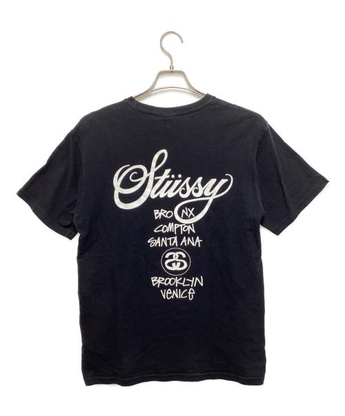 stussy（ステューシー）stussy (ステューシー) プリントTシャツ ブラック サイズ:Mの古着・服飾アイテム