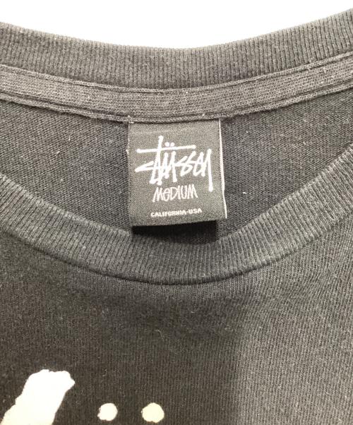 stussy（ステューシー）stussy (ステューシー) プリントTシャツ ブラック サイズ:Mの古着・服飾アイテム