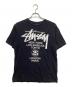 stussy（ステューシー）の古着「プリントTシャツ」｜ブラック