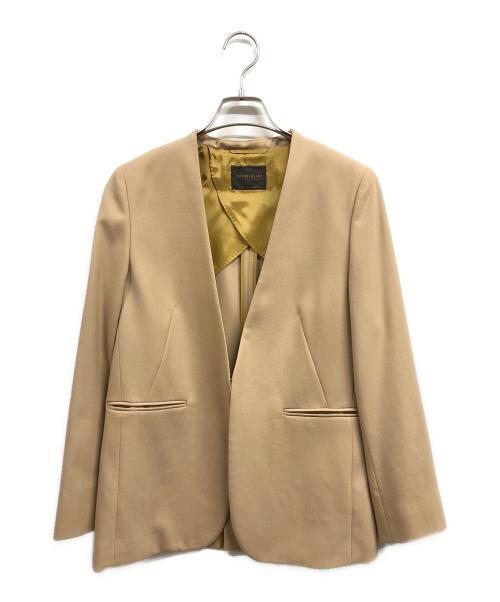 TOMORROW LAND collection（トゥモローランドコレクション）TOMORROW LAND collection (トゥモローランドコレクション) ポリエステルウールモクロディ キザミカラージャケット ベージュ サイズ:36の古着・服飾アイテム