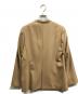 TOMORROW LAND collection (トゥモローランドコレクション) ポリエステルウールモクロディ キザミカラージャケット ベージュ サイズ:36：8000円