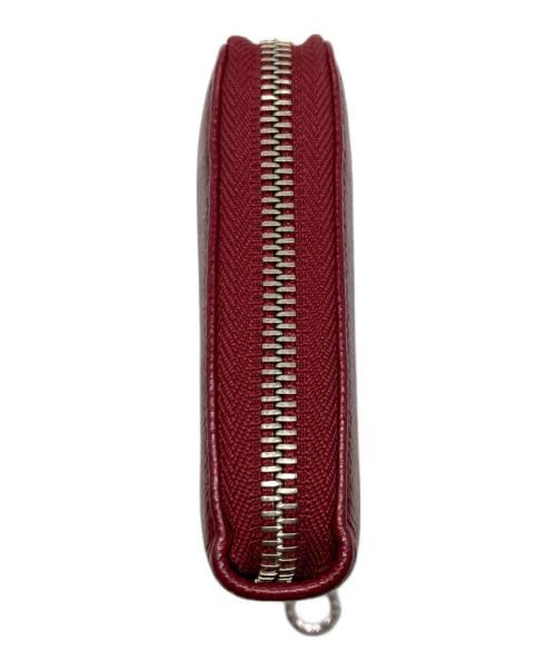 BVLGARI（ブルガリ）BVLGARI (ブルガリ) ラウンドファスナー財布 レッドの古着・服飾アイテム