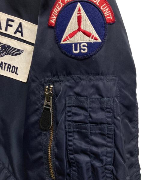 AVIREX（アヴィレックス）AVIREX (アヴィレックス) フライトジャケット ネイビー サイズ:Lの古着・服飾アイテム