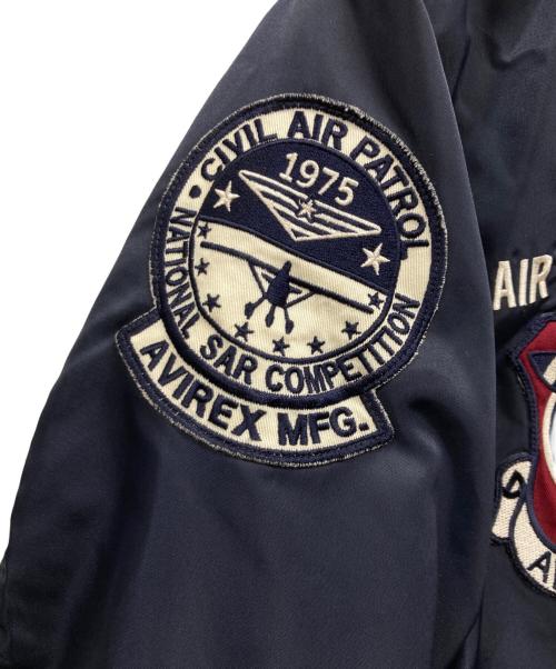 AVIREX（アヴィレックス）AVIREX (アヴィレックス) フライトジャケット ネイビー サイズ:Lの古着・服飾アイテム
