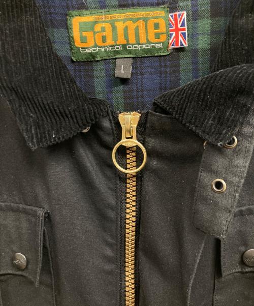 GAME（ゲーム）GAME (ゲーム) オイルドハンティングジャケット ブラック サイズ:Lの古着・服飾アイテム