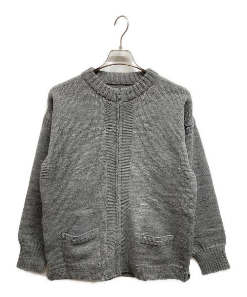 LeTricoteur（ル トリコチュール）LeTricoteur (ル トリコチュール) ジップカーディガン/LeTricoteur グレー サイズ:FREEの古着・服飾アイテム