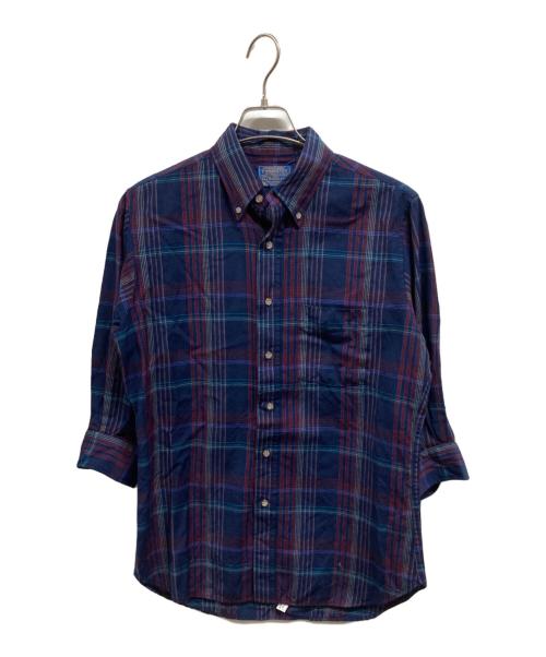 PENDLETON（ペンドルトン）PENDLETON (ペンドルトン) 70’s チェックウールシャツ ブルー サイズ:Mの古着・服飾アイテム