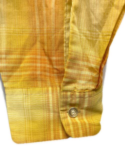 TOWN CRAFT（タウンクラフト）TOWN CRAFT (タウンクラフト) 60’s~ チェックシャツ イエロー サイズ:Mの古着・服飾アイテム